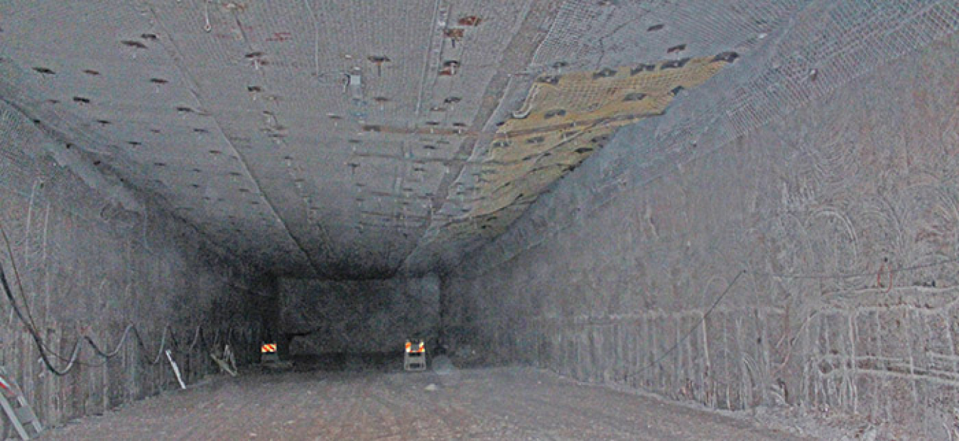 Work during a planned maintenance outage at the Waste Isolation Pilot Plant included preparing Panel 7, Room 3 in the underground for waste emplacement.