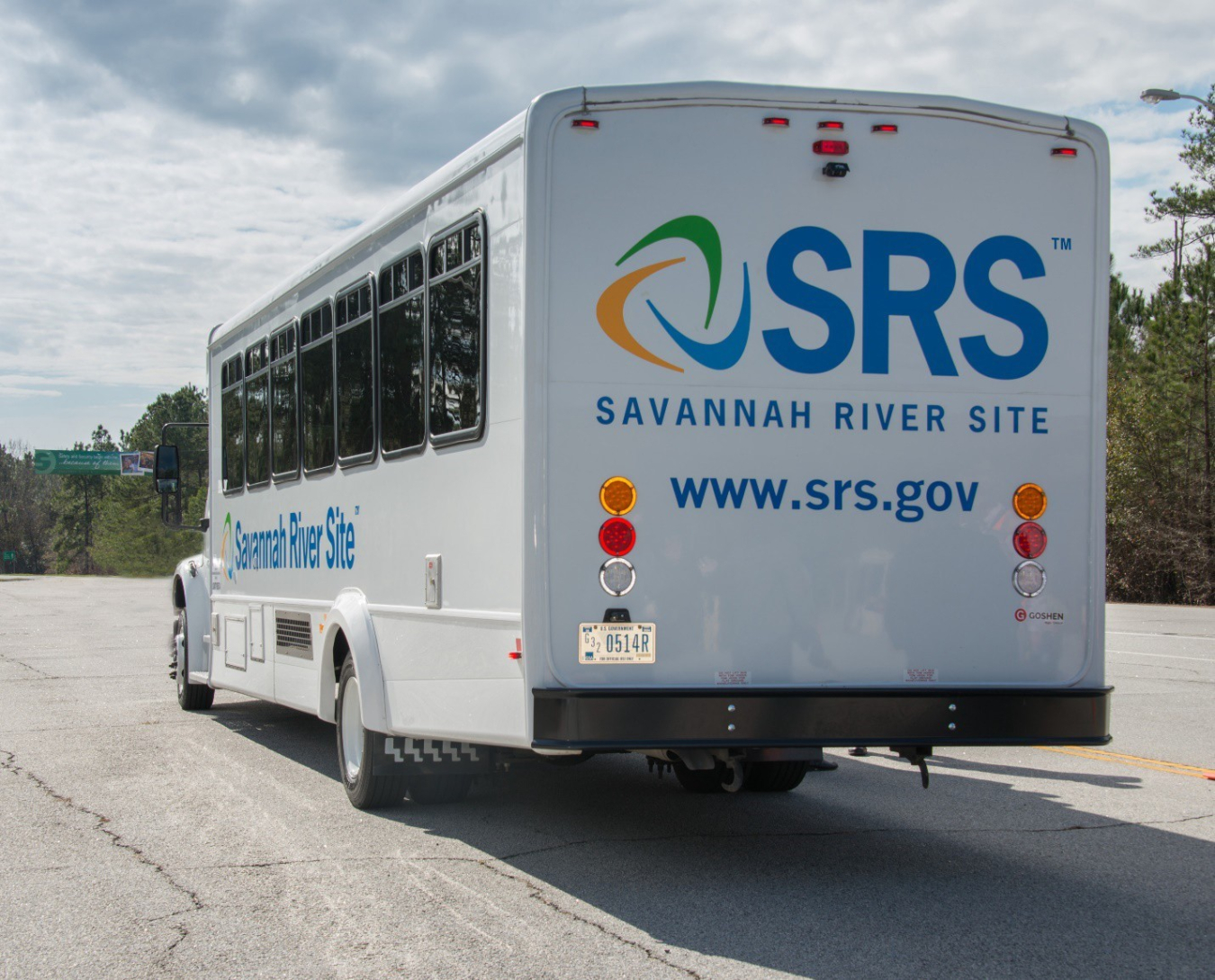 The Savannah River Site (SRS) tour bus will be used for the 2019 public tour program.