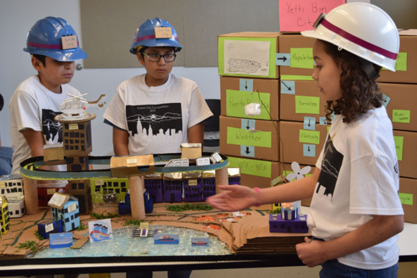 Students in the NM Future City Competition.
