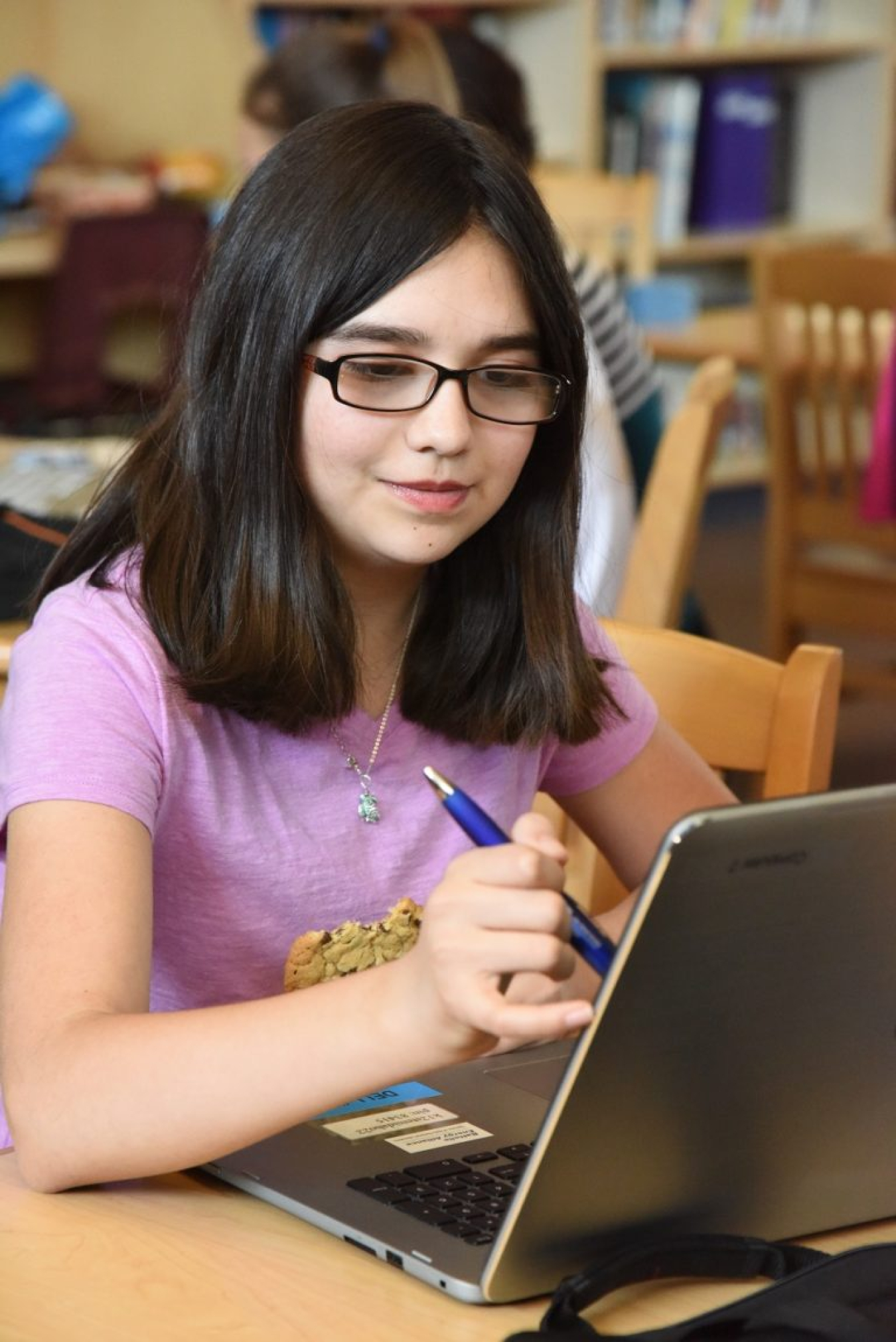 An Idaho student participates in a Girls Who Code training event. This program also works to close the gender gap in technology career fields.