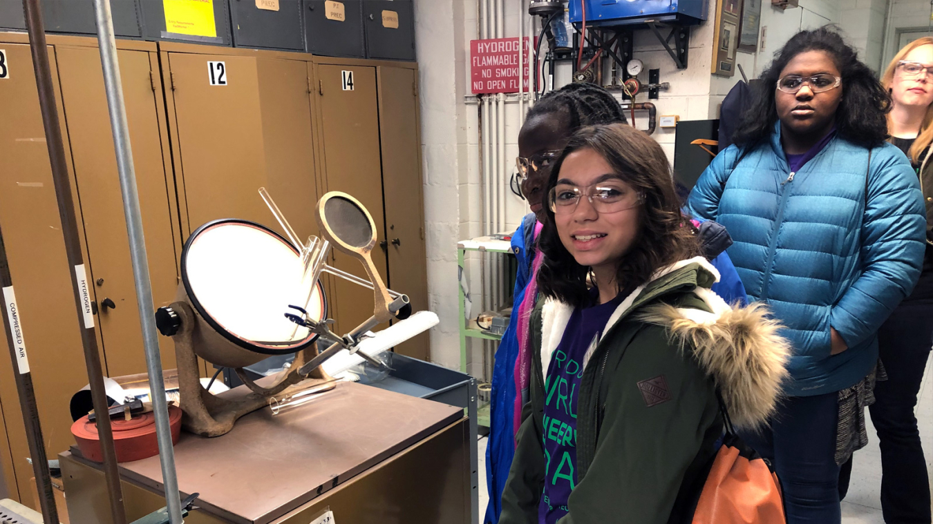 Participants in the annual Argonne Introduce a Girl to Engineering Day, 2019.