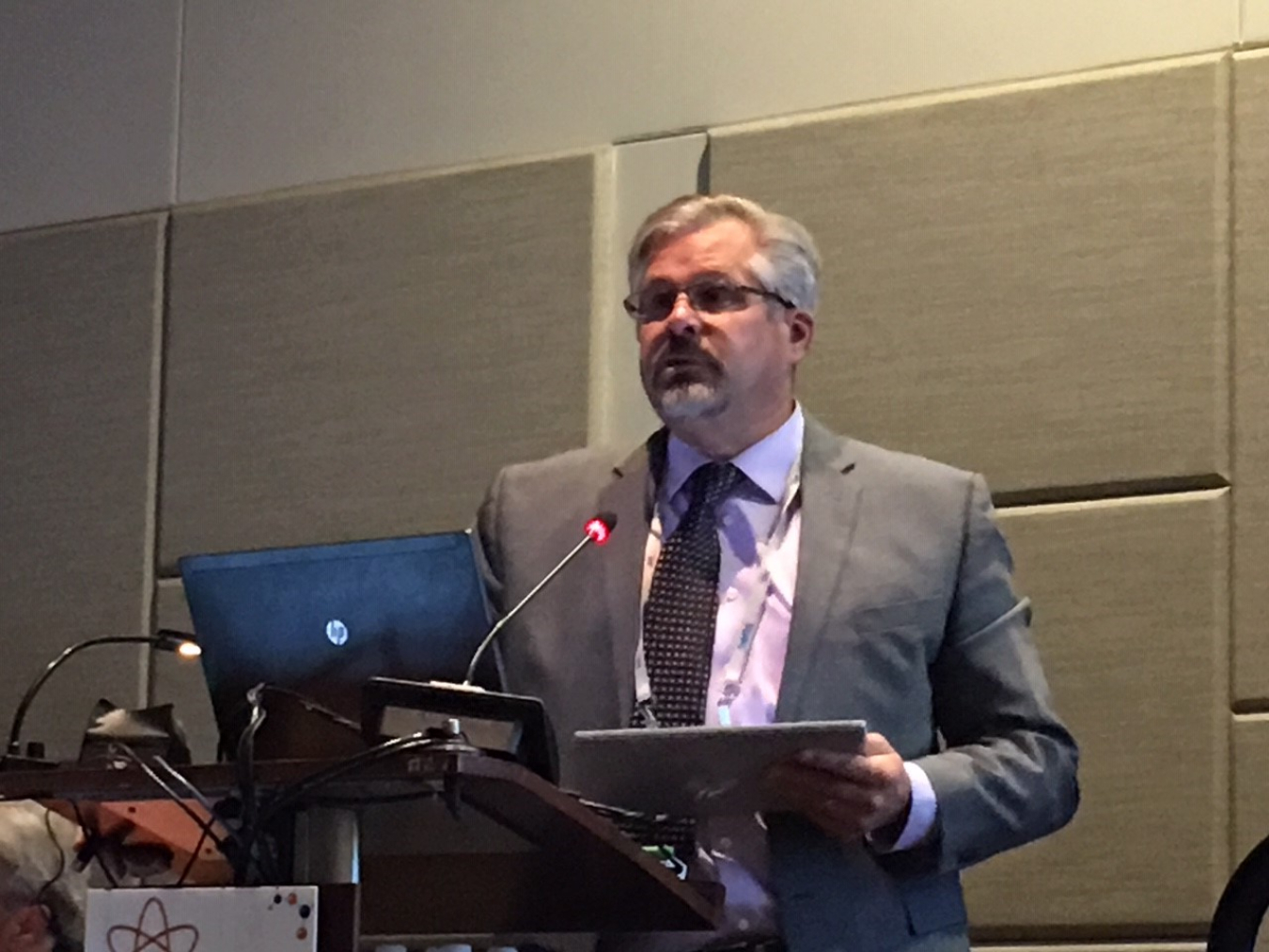 National Transuranic Program Manager Mark Pearcy of Nuclear Waste Partnership, provided an overview of the WIPP Waste Acceptance Criteria during a presentation to the 2019 Waste Management Symposia.