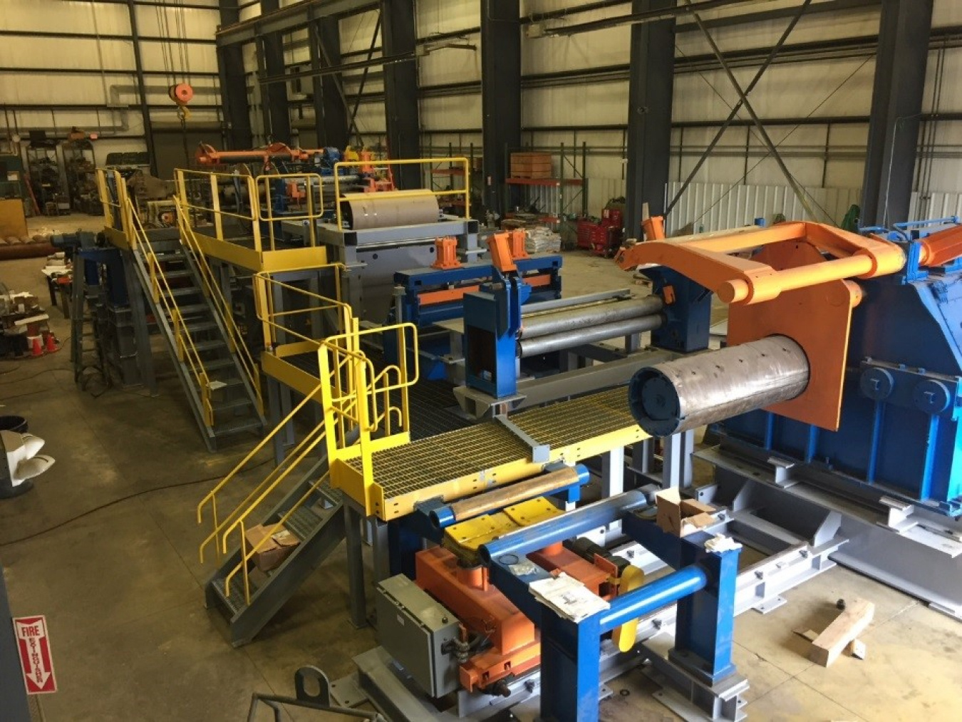 Pictured here is the pilot line for SFP Works to process 20,000 lb coils through the Flash Bainite® process.