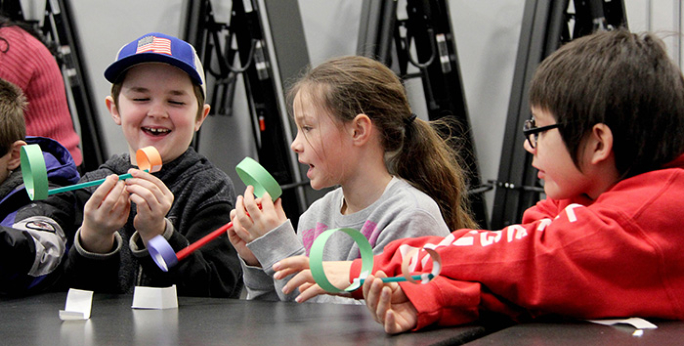 Third-grade students have fun with engineering projects during Hanford Engineers Week.