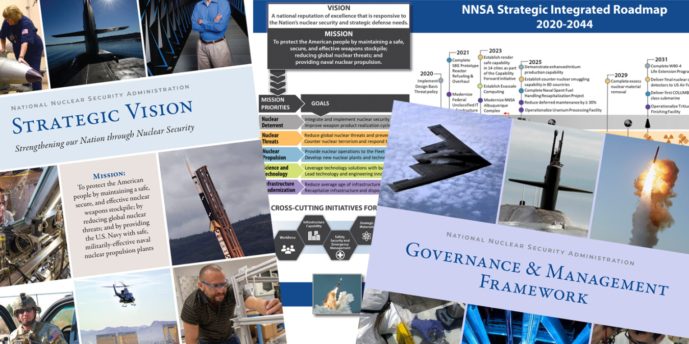 NNSA Strategic Vision covers