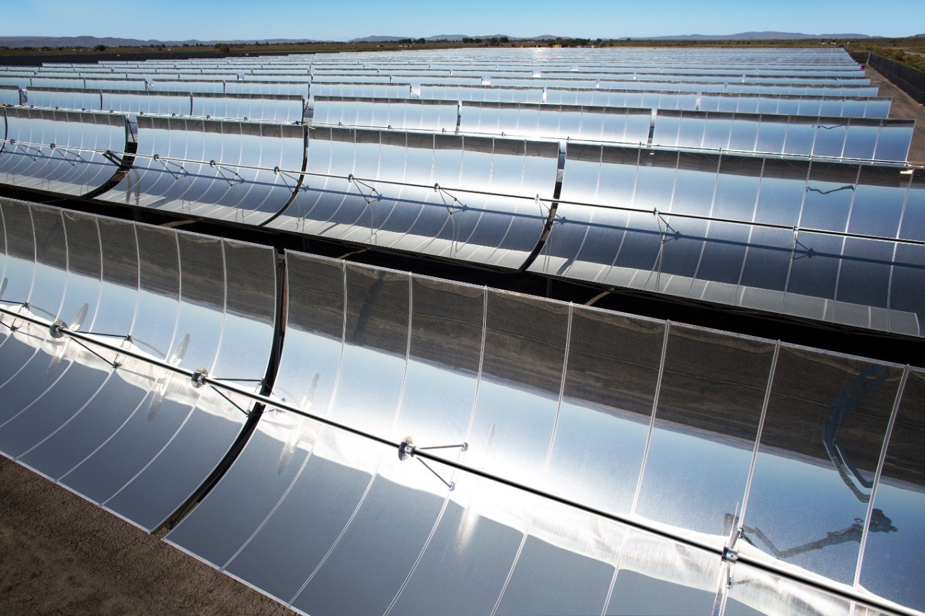 SkyFuel parabolic trough installation