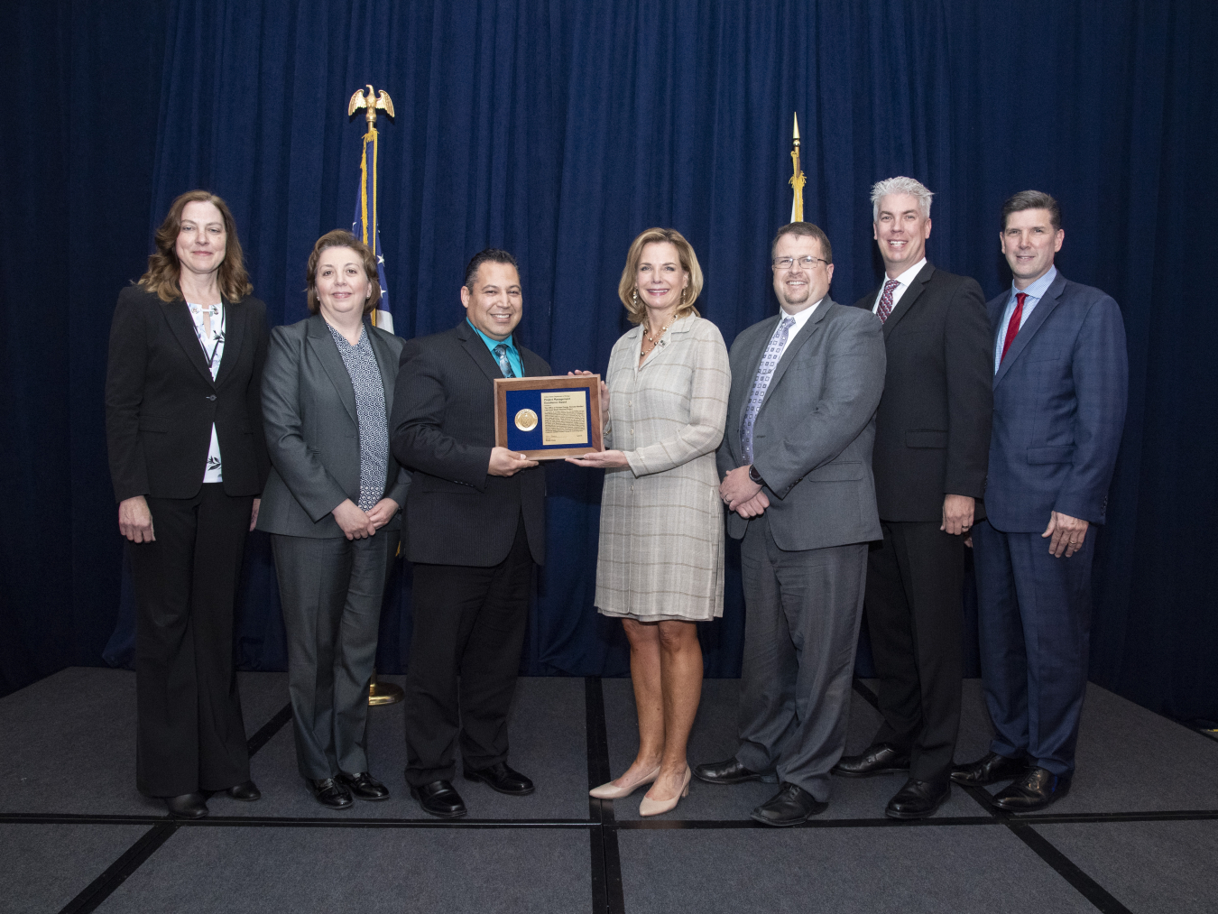 Under Secretary for Nuclear Security Lisa Gordon-Hagerty presented the 2018 DOE Project Management Excellence Award to the Office of Nuclear Energy's Remote-Handled Low-Level Waste Disposal (RHLLW) Project at the 2019 Project Management Workshop.