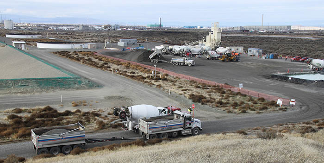 About 4,000 truckloads of grout were placed in Plutonium Uranium Extraction Plant Tunnel 2. Completion of the project reduces a significant threat on the Hanford Site.