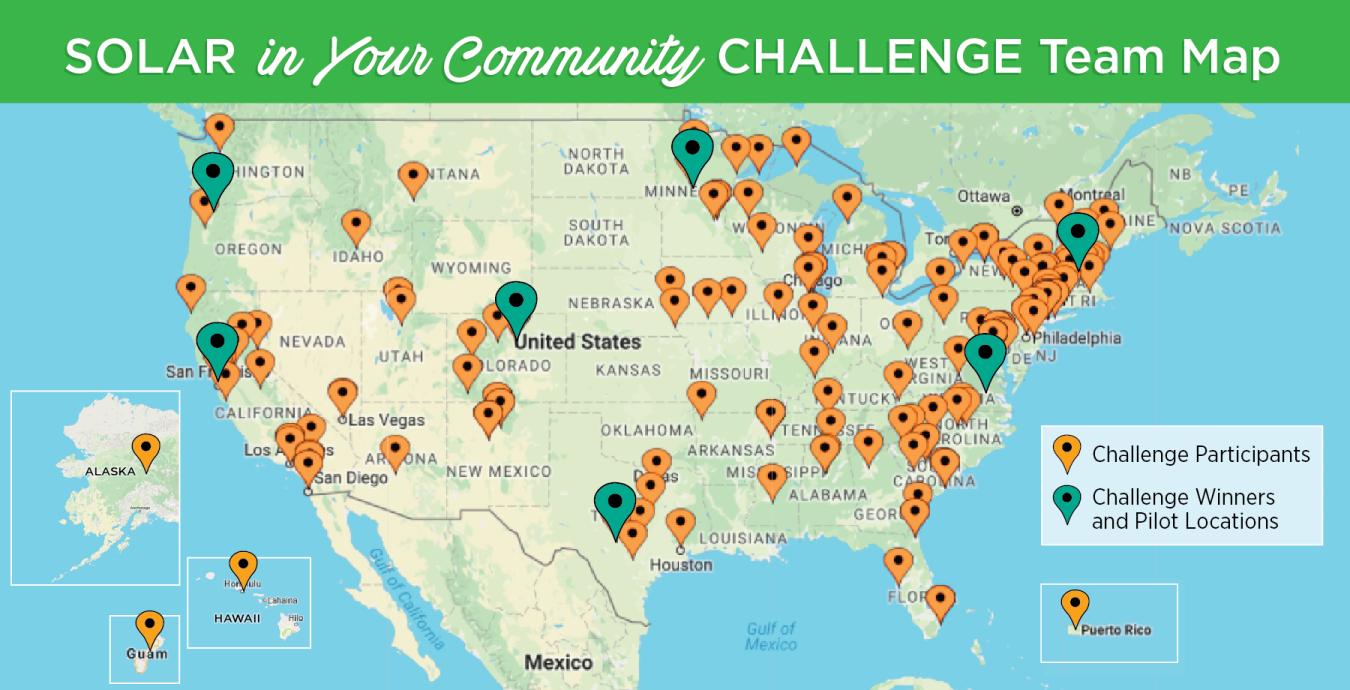 Solar in your community winners map