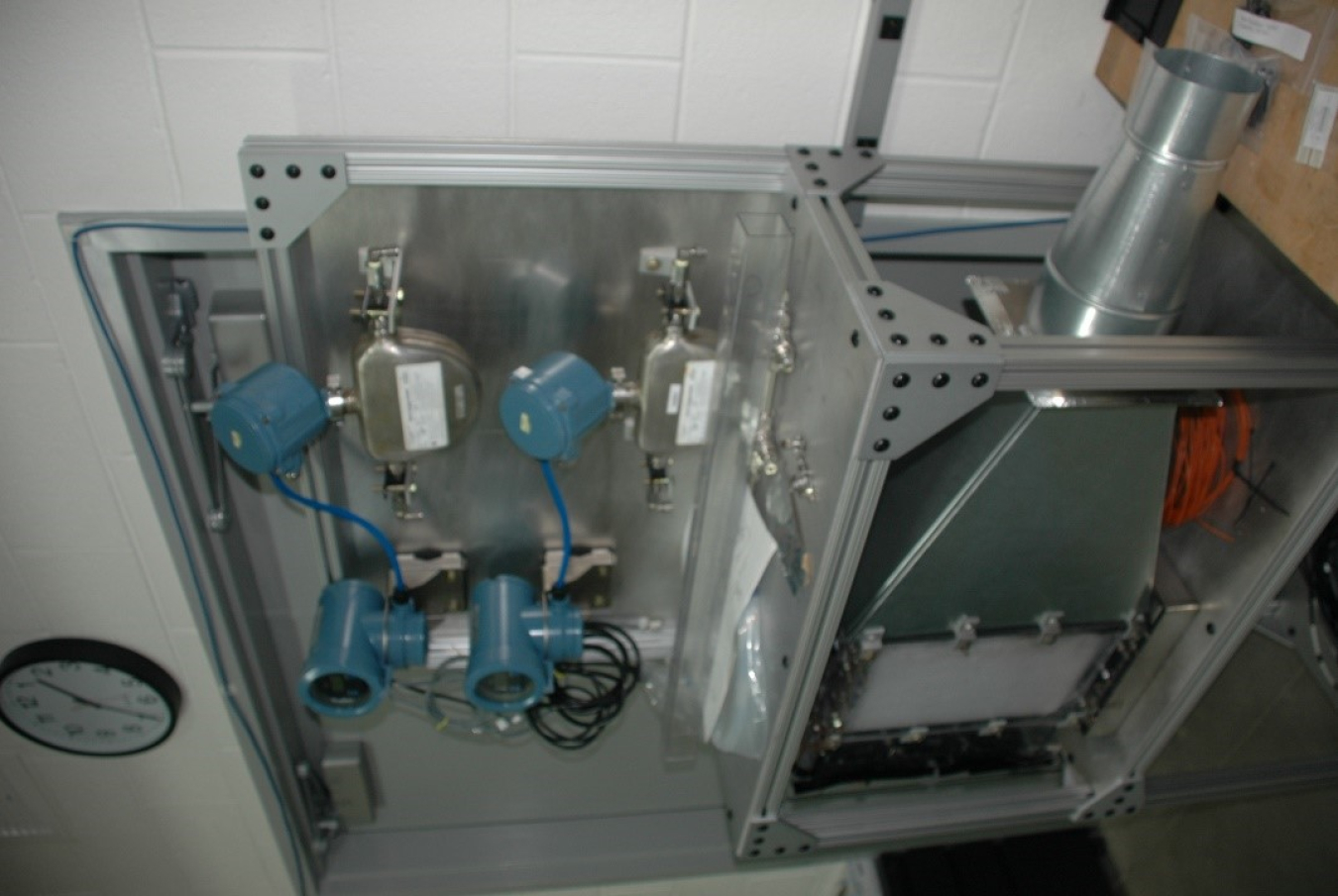 Absorber test stand for HMX model validation.