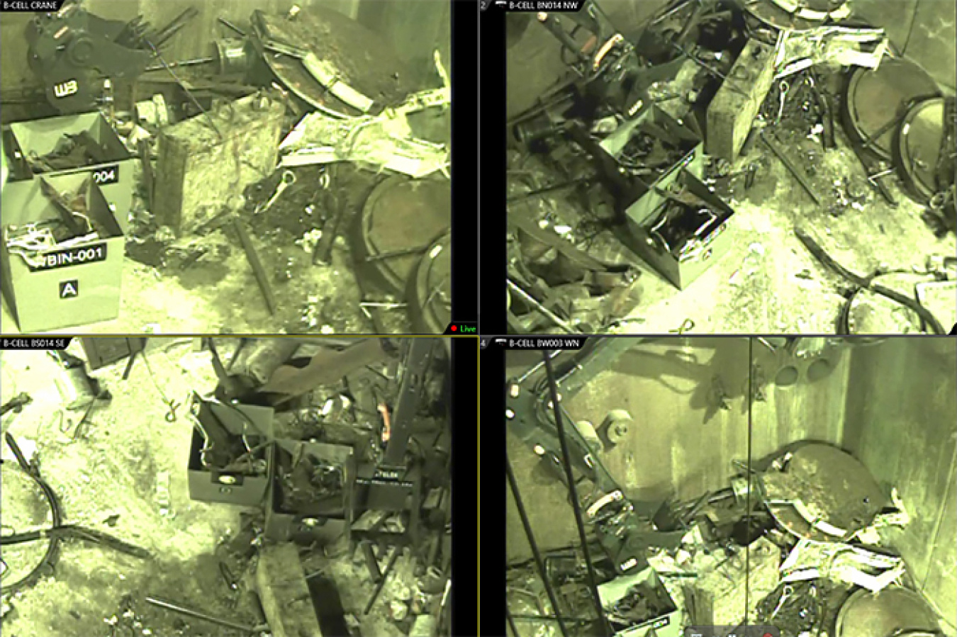A recently installed network of lights and cameras gives workers a better look inside the radioactive B Cell at the Hanford Site’s 324 Building.
