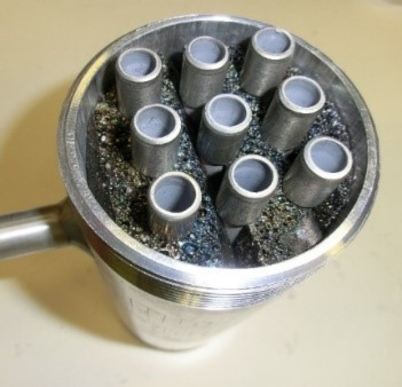 Prototype membrane/HX previously tested for potable water recovery from diesel engine exhaust 98% reduced acid content; US patent 9,394,672.