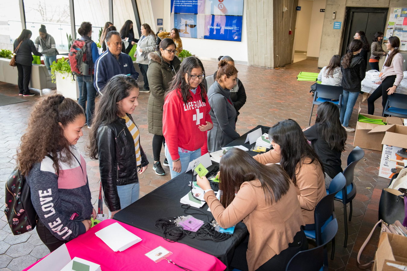 On May 4, 56 Latina middle school students came to Fermilab for the fourth Dare to Dream STEM conference hosted at the laboratory.