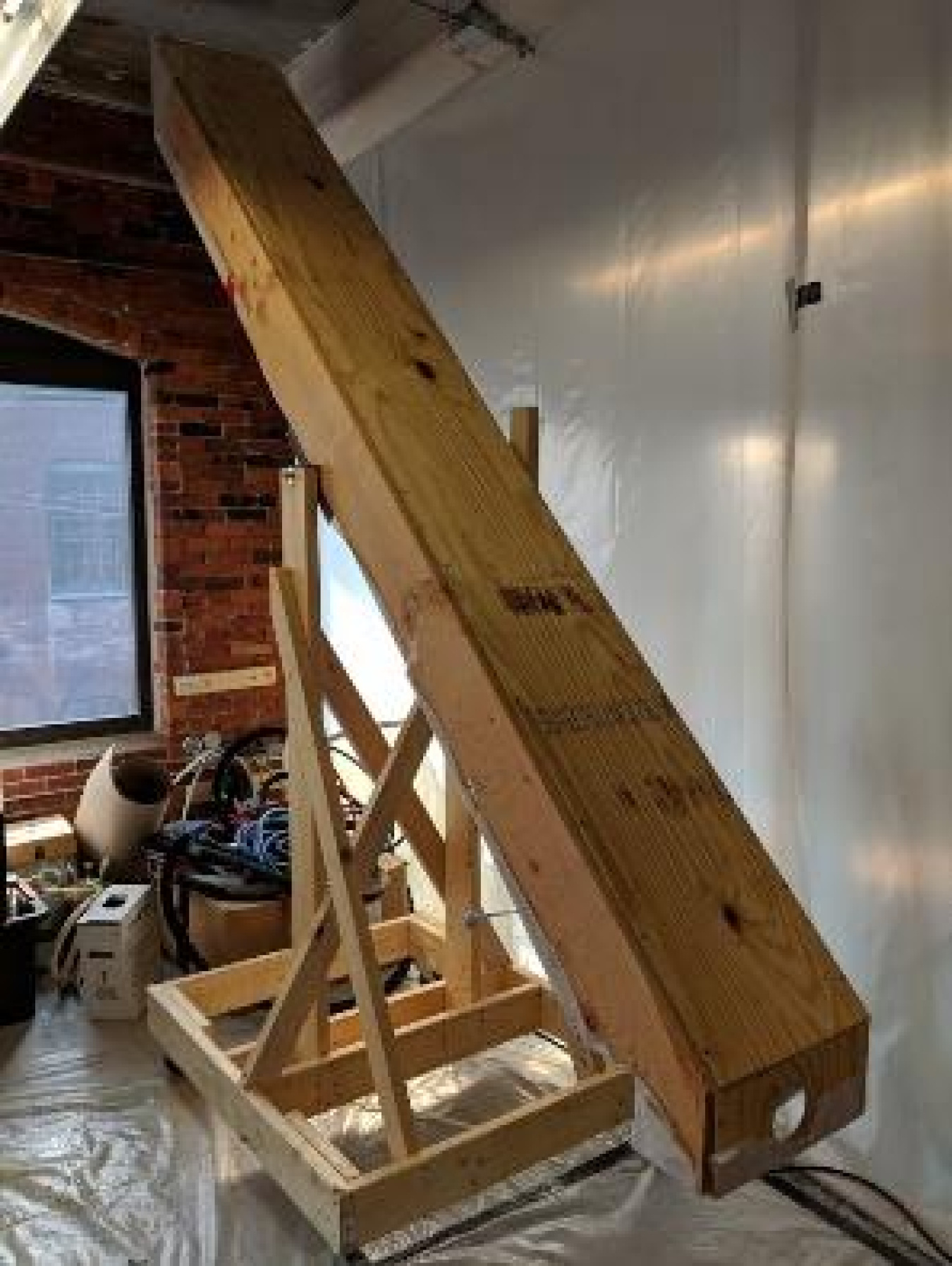 Image of an air-sealing technology for enclosed roof cavities.