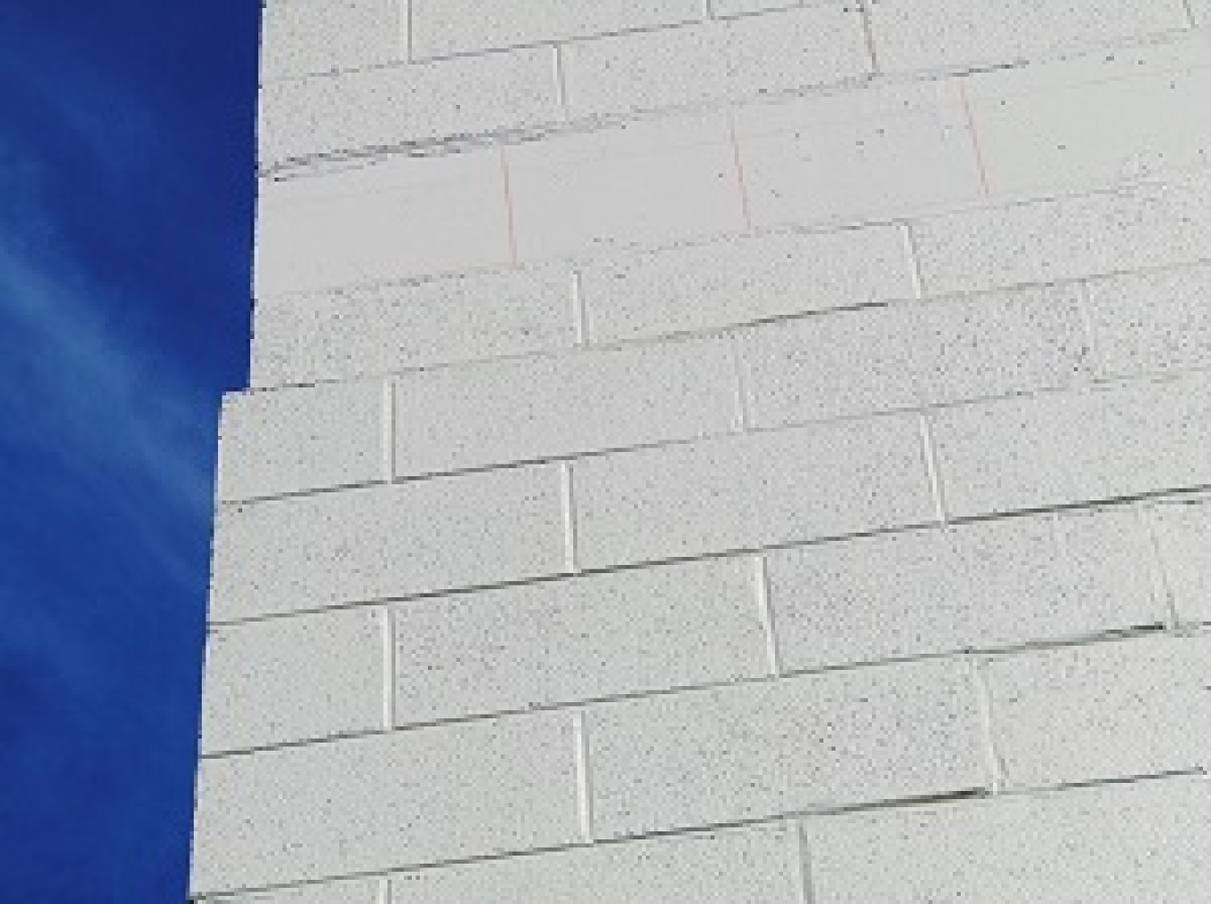 A sinking foundation compromised Building 3017’s structural integrity. The building was shifting, causing cracks in walls and separation of walls from the roof.