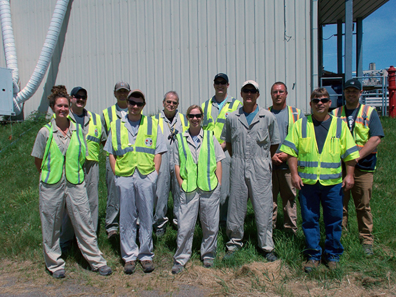 The EM West Valley Demonstration Project (WVDP) team that developed the conveyor system for asbestos removal.