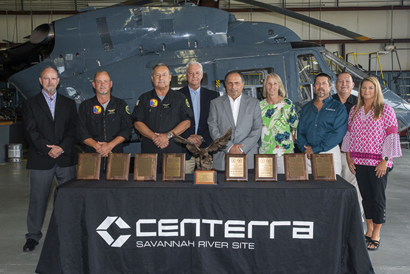 Members of the Savannah River Site aviation program team.