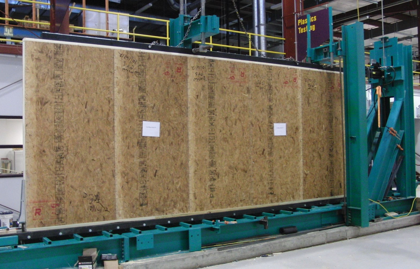 The insulation wall in a piece of heavy equipment.