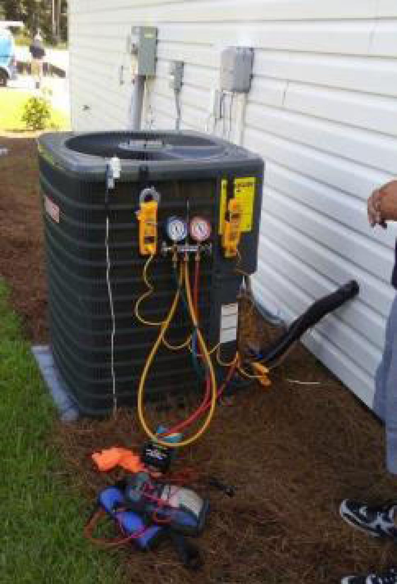 Outdoor air conditioning unit.
