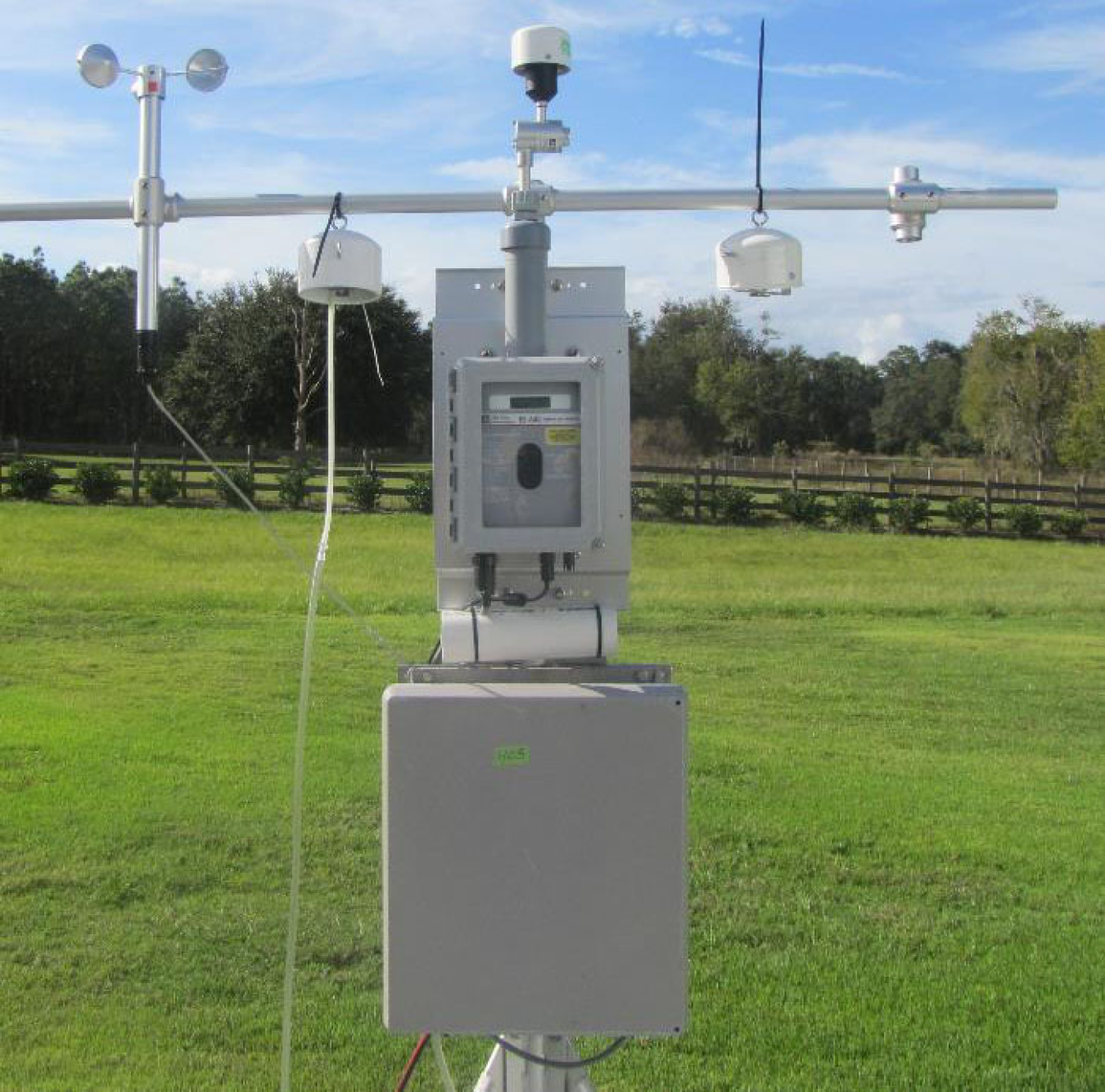 Indoor air quality system outside.