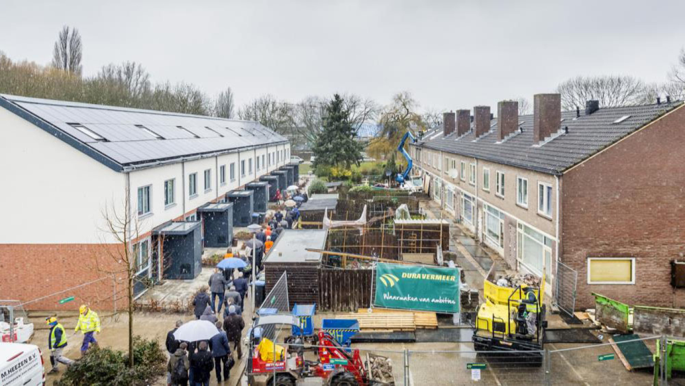 Renovation of two multifamily buildings.