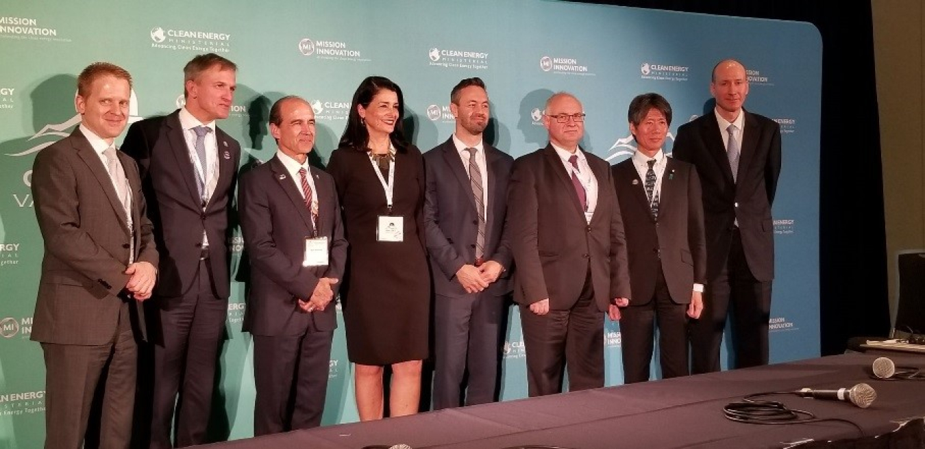 U.S. Under Secretary of Energy Mark Menezes with energy ministers from Canada, Japan, Netherlands, and the European Commission.