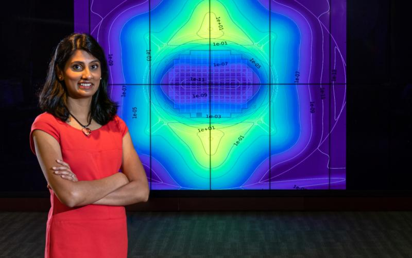 Eva Davidson, a nuclear engineer at Oak Ridge National Laboratory, is developing modeling and simulation techniques for current and future nuclear reactors. 