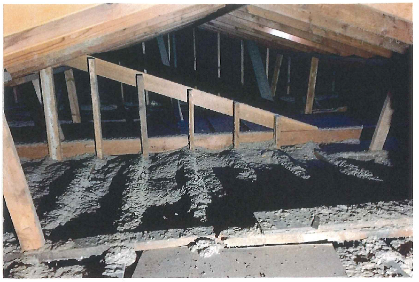 Before and After Removal of Vermiculite Insulation