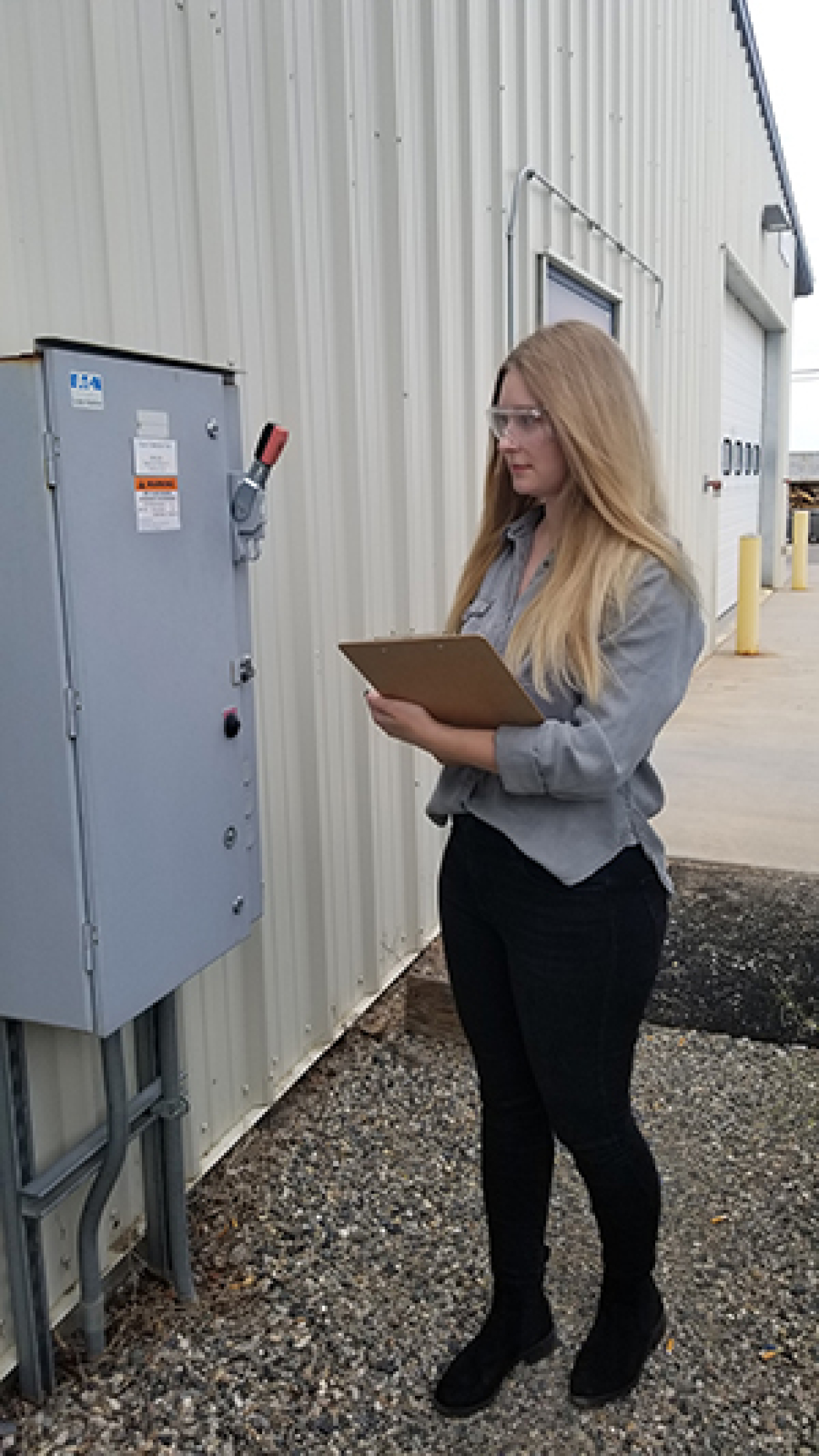 After graduating this past spring, Angelika Bergman, pictured, was hired at Mission Support Alliance as a full-time electrical engineer.
