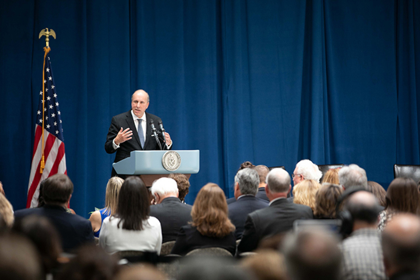 DOE Under Secretary for Science Paul Dabbar emphasized the progress EM has made at cleanup sites through technology and reliable partnerships.