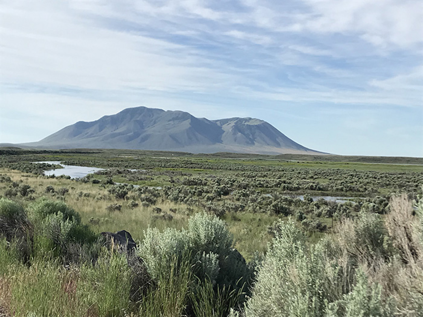 At the Idaho National Laboratory Site, 30 years of cleanup success has made the underlying Snake River Plain Aquifer considerably safer. Here, the Big Lost River flows onto the 890 square-mile site, which helps to recharge the water supply in the aquifer.