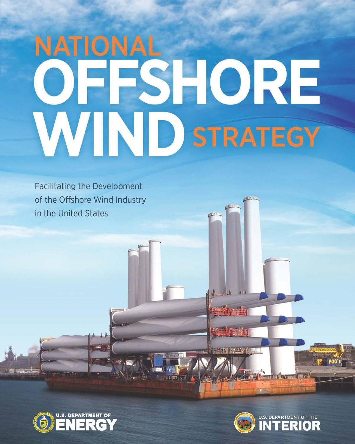 Cover of the national offshore wind strategy.