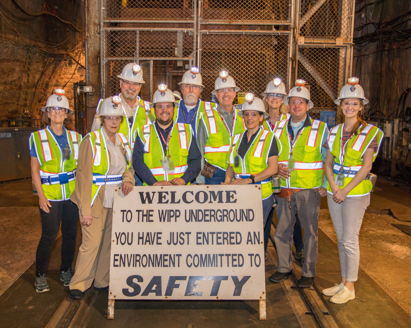 Members of the Environmental Management Advisory Board (EMAB) and federal staff and contractors tour the Waste Isolation Pilot Plant (WIPP) underground on April 25, 2019 during the EMAB Spring 2019 meeting.