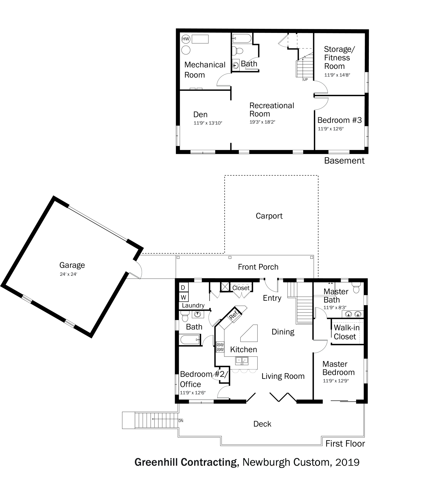 Floorplans: Newburgh Custom by Greenhill Contracting.