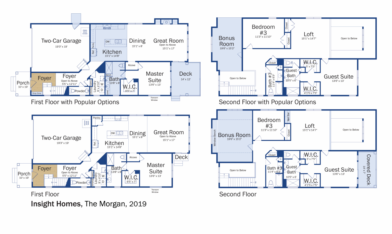 Floorplans: The Morgan by Insight Homes.