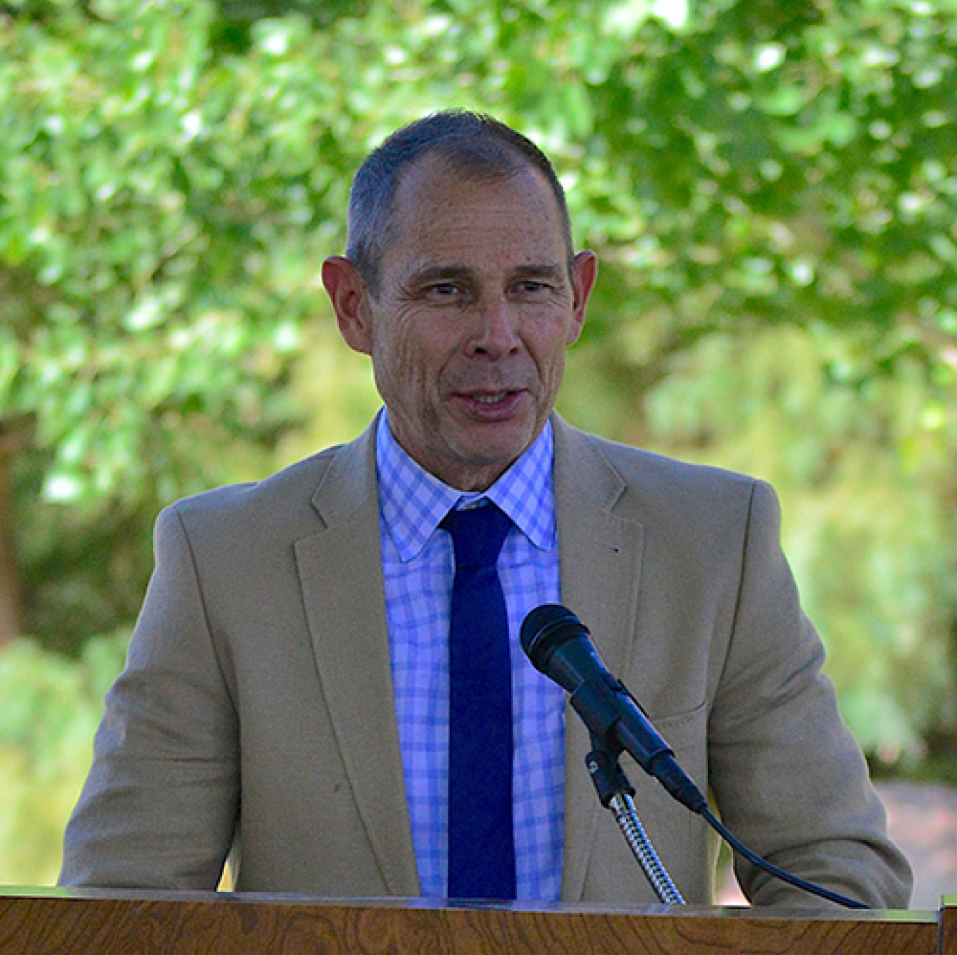 U.S. Rep. John Curtis of Utah was among the speakers at an event celebrating the Moab Uranium Mill Tailings Remedial Action Project milestone of shipping 10 million tons of tailings from the Moab Site to a disposal cell near Crescent Junction, Utah. 