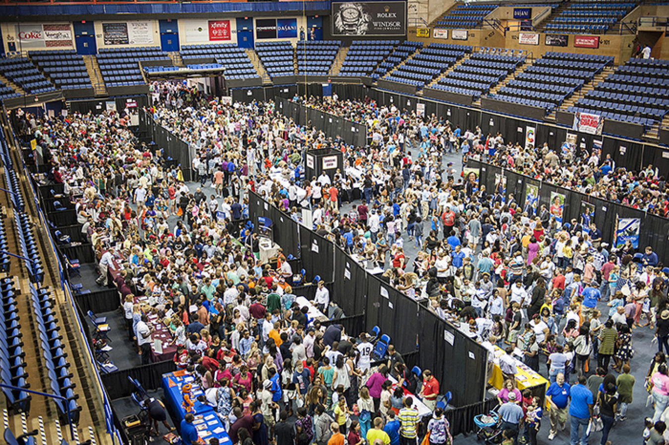 The CSRA (Central Savannah River Area) College Night was held at the James Brown Arena in Augusta, Georgia.