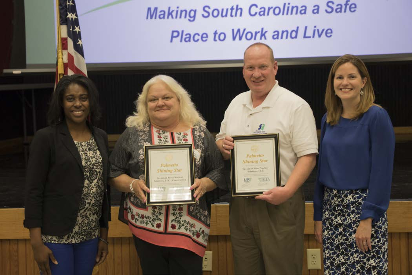 S contractors are presented with the Palmetto Shining Star Award on June 21.