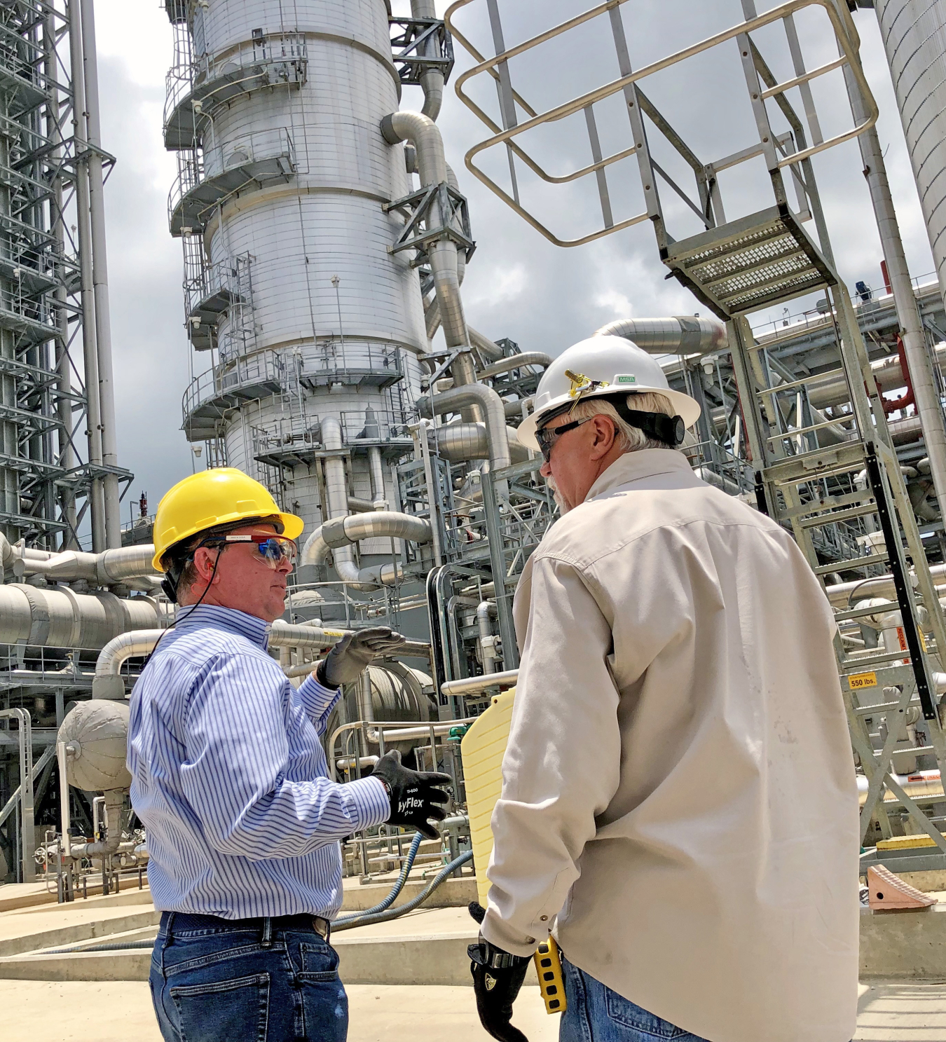 ASFE Steven Winberg tours the Petra Nova Power Plant.
