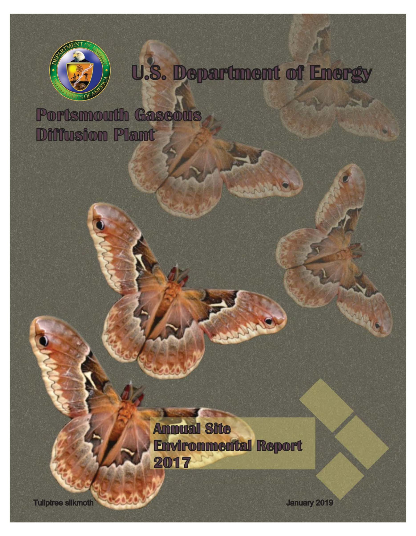 Image of the cover of the 2017 Portsmouth Site Environmental Report