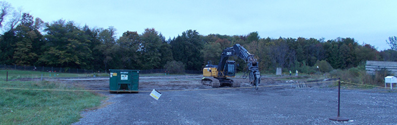 The site of a former waste storage area has been cleaned up and restored as part of ongoing efforts to reduce legacy risks at EM’s West Valley Demonstration Project Site.
