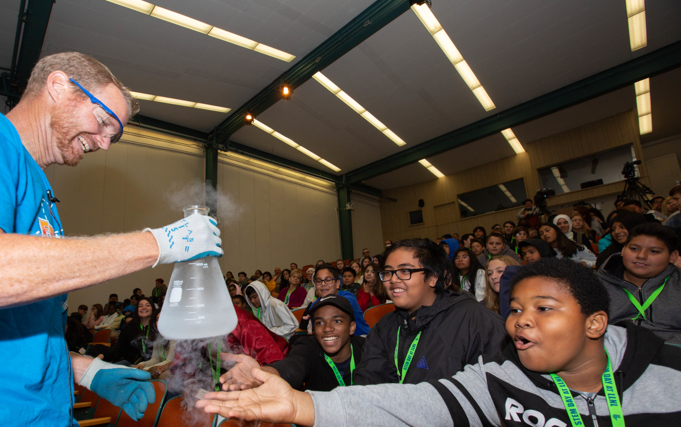 More than 200 students from San Joaquin, Stanislaus and Contra Costa counties visited LLNL last week for STEM Day at the Laboratory