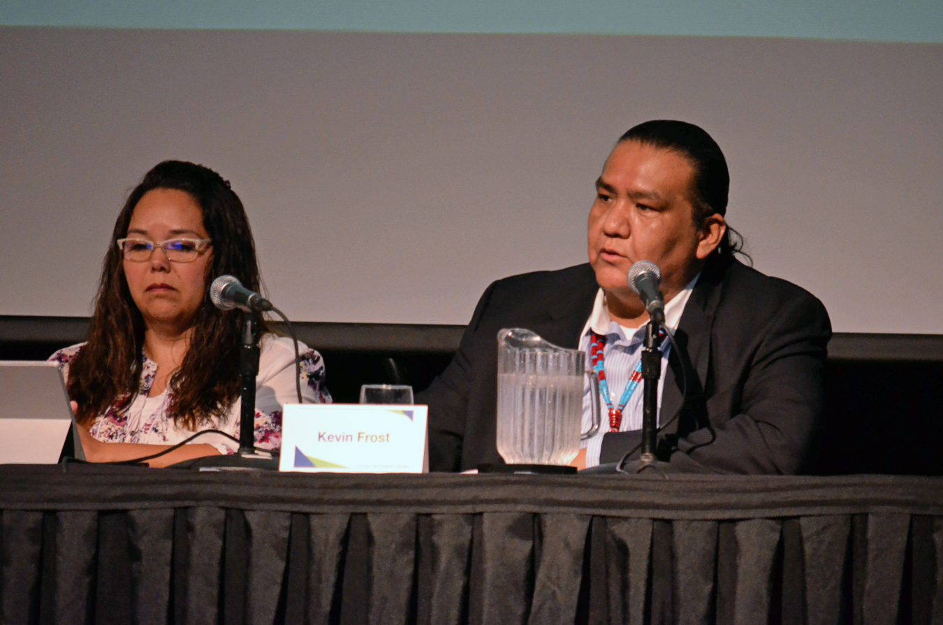 Kevin Frost (right) provides best practices on how to engage with native communities.