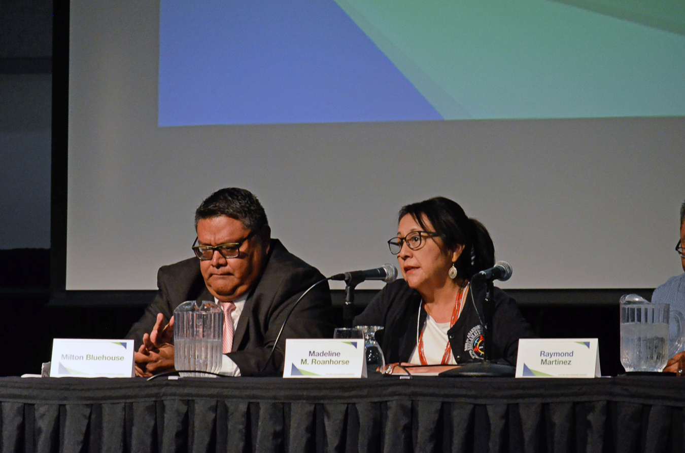 Panelist Madeline Roanhorse, Department Manager for the Navajo Nation Abandoned Mine Lands program.