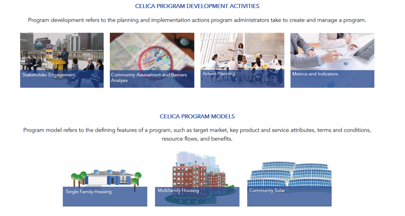 Website Homepage of the CELICA Toolkit