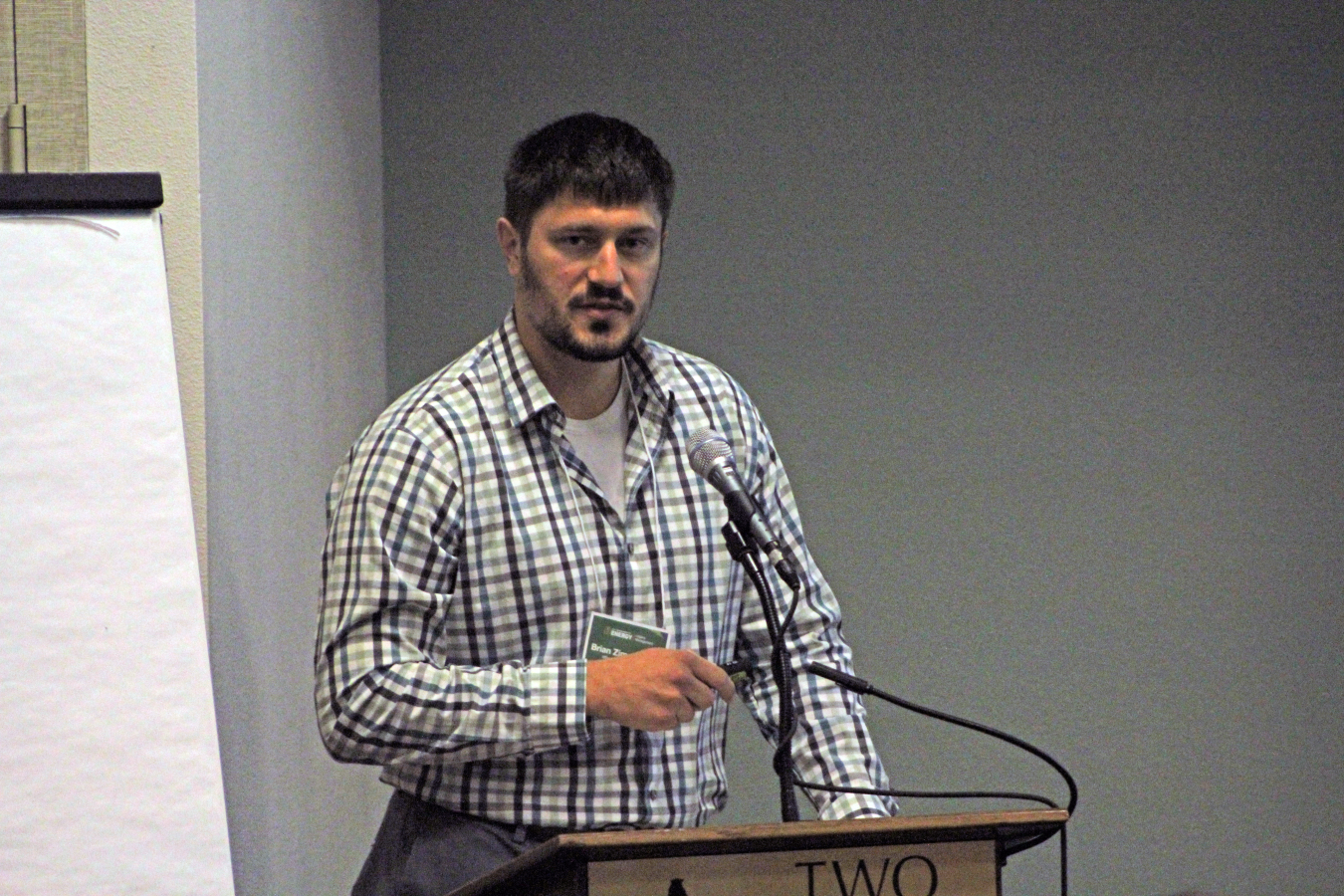 Brian Zimmerman discusses vapor intrusion at the Mound, Ohio, Site.