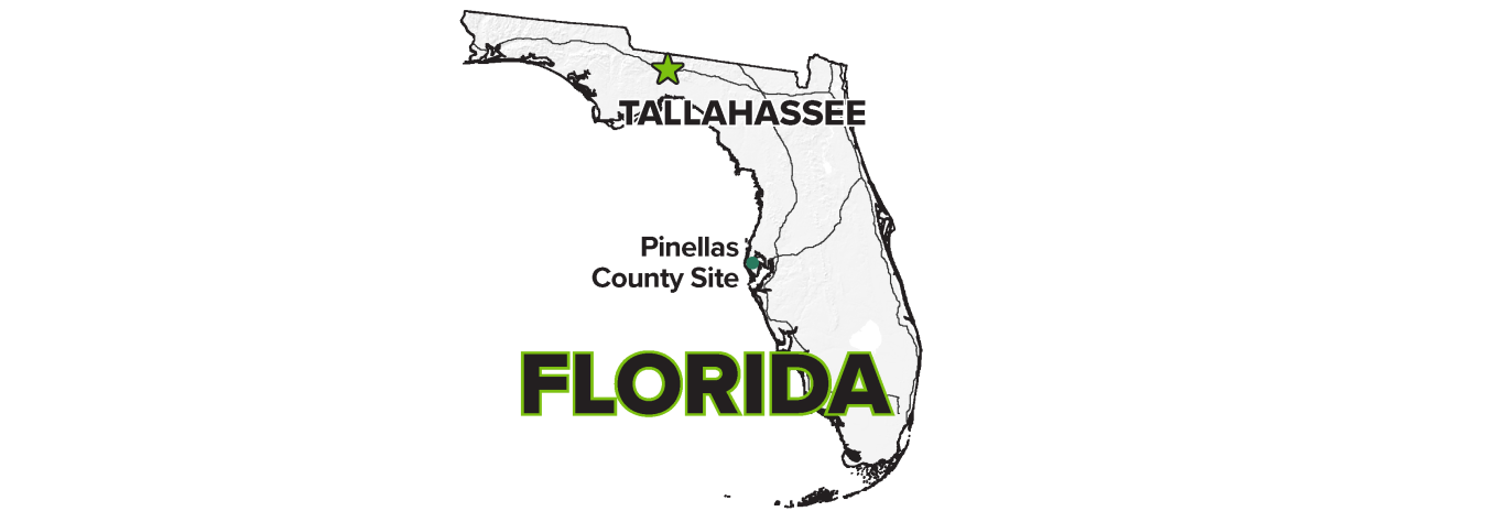 Pinellas County, Florida, Site map