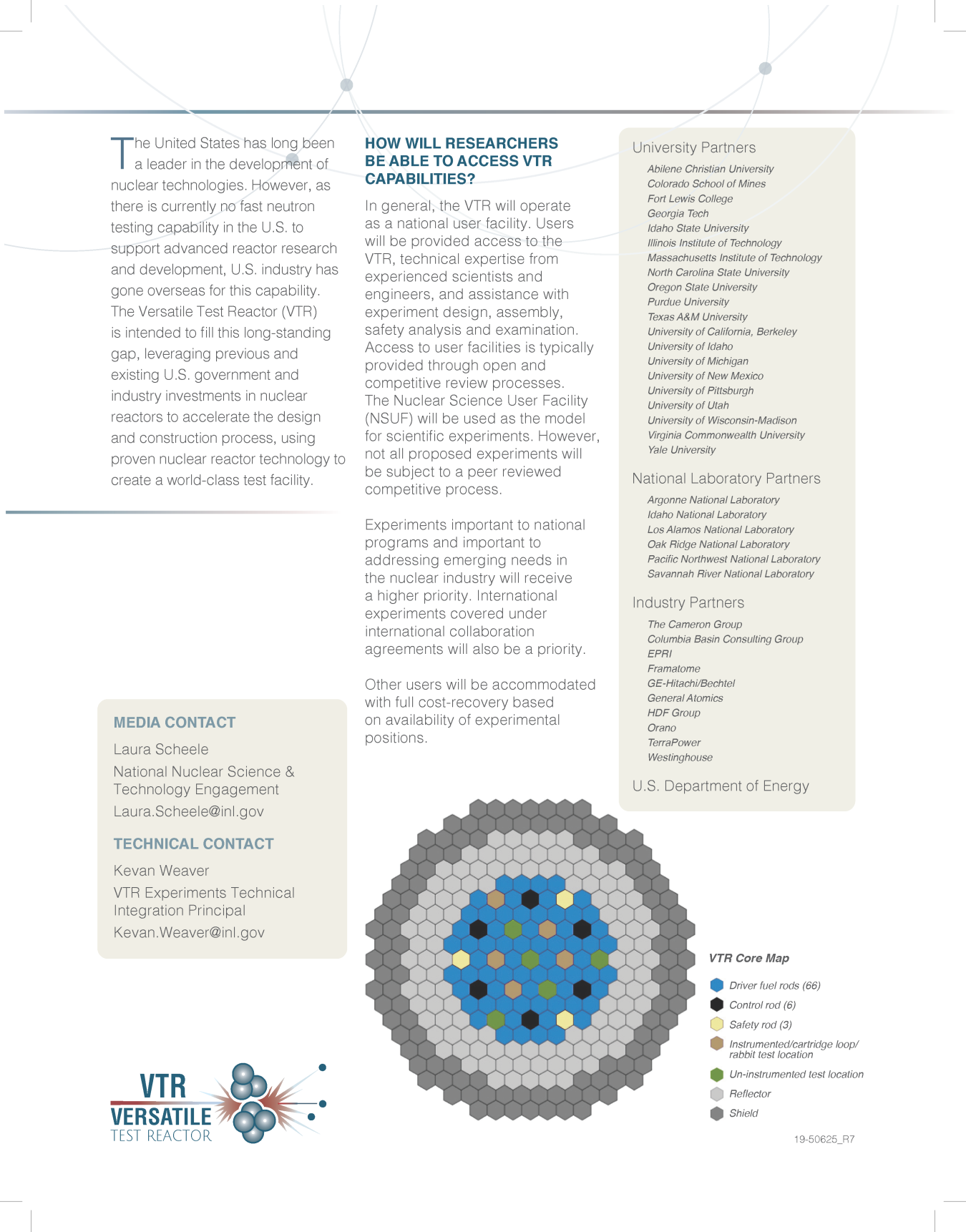 Fact sheet explaining capabilities of versatile test reactor