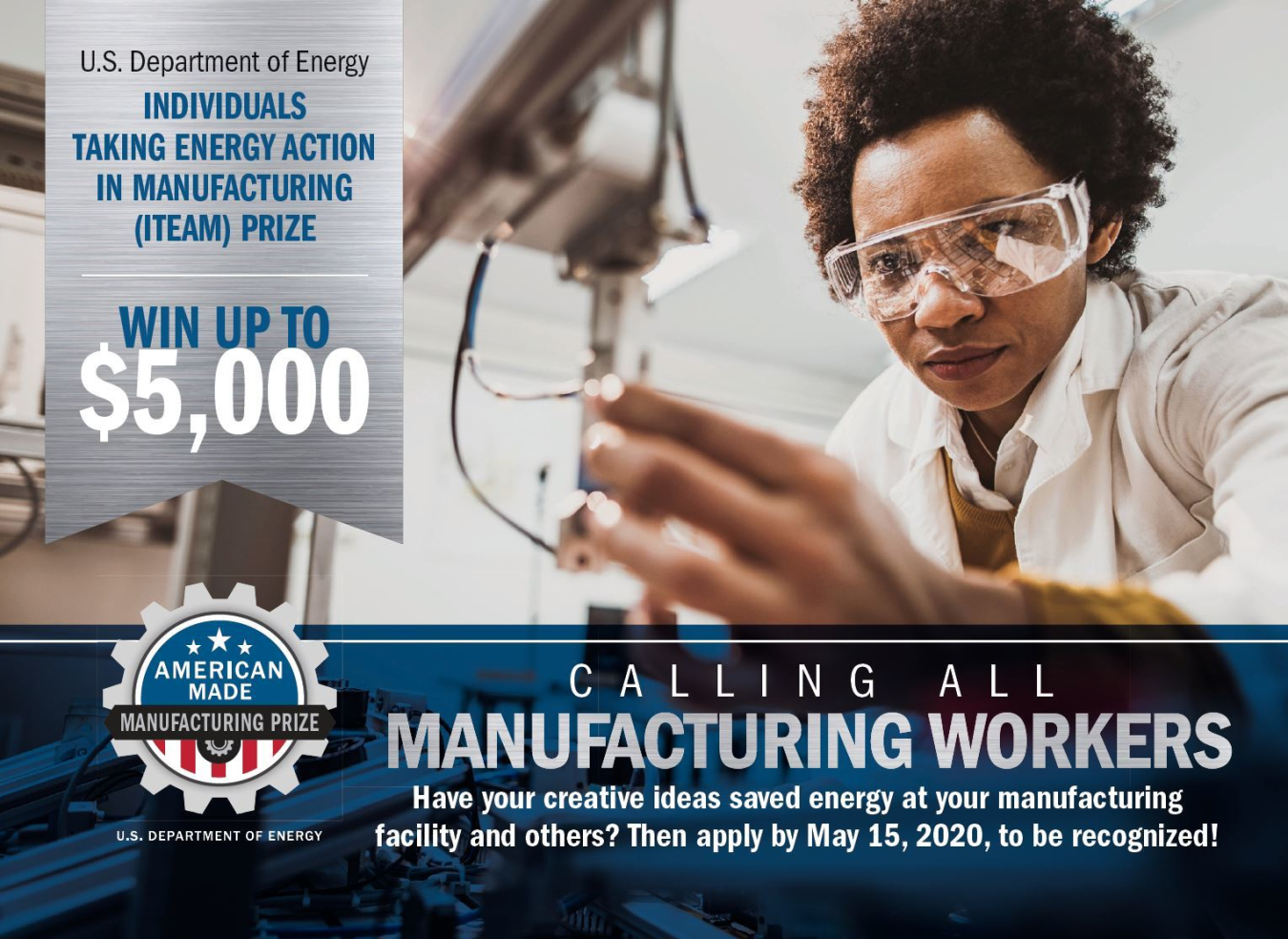 Calling all manufacturing workers - apply by may 15 2020.