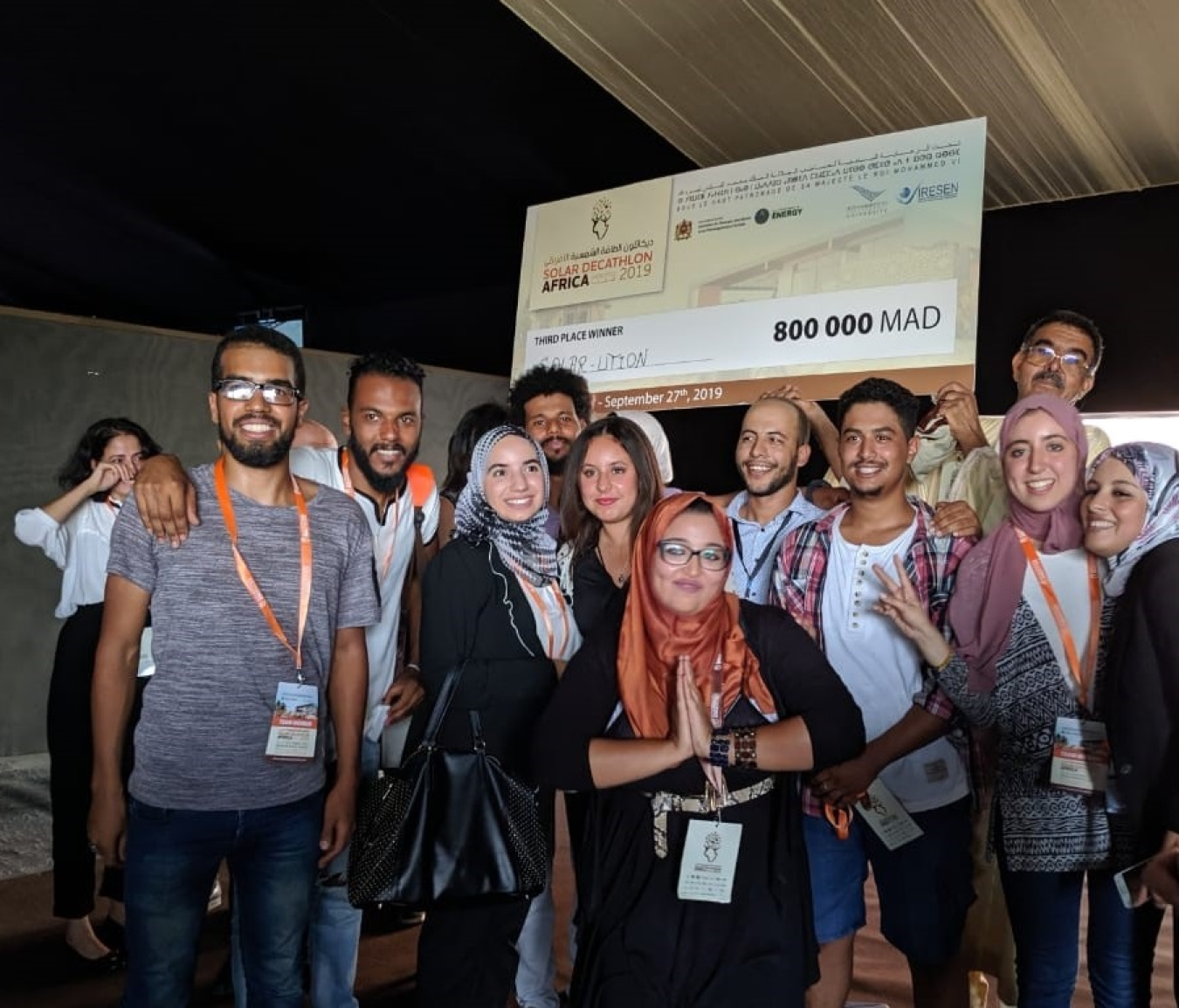 The Solar-ution team won third place at the inaugural Solar Decathlon Africa.